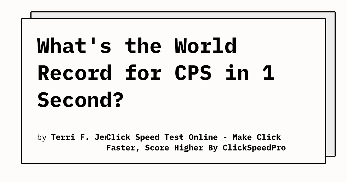 cps world record drag click